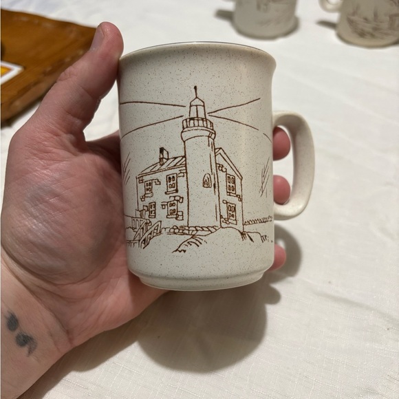 Vintage Lighthouse Sketch Ceramic Mug - Picture 1 of 6